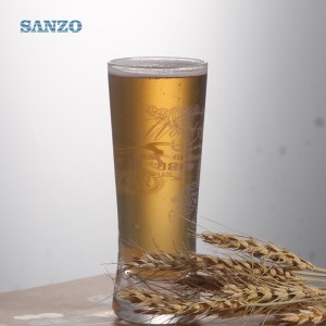 Sanzo 150ml 소녀 몸 로고를 가진 유리제 맥주 컵 색깔 맥주 잔 무연 맥주 유리