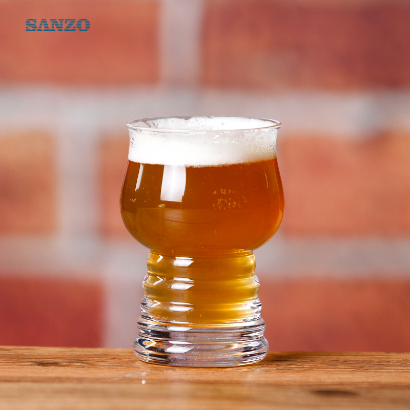Sanzo 6oz 맥주 유리제 관례는 맥주 유리 팔각형 맥주 유리를 인쇄했습니다