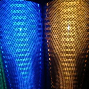 안전 테이프 반사 스트라이프 옐로우 블랙