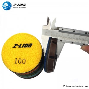 지면 닦는 기계를위한 ZL-16KA 수지 젖은 콘크리트 닦는 패드