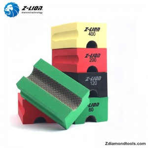 돌 ZL-37CV20를위한 주문을 받아서 만들어진 electropalted 질 다이아몬드 손 닦는 패드