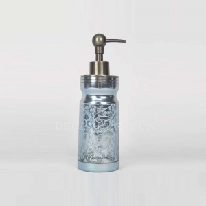 원형 레이저 컷 패턴 유리 욕실 액세서리