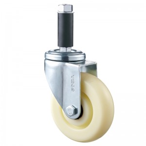 중형 듀티-흰색 TPE 휠이있는 크롬 도금 하우징