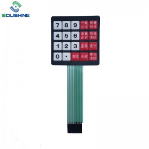 저울의 맞춤형 멤브레인 스위치 \/ 키패드