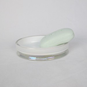 밝은 광택 유리 욕실 세트