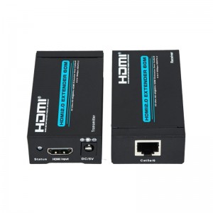 단일 cat5e \/ 6 케이블 지원 VHD HDMI 익스텐더 60m 울트라 HD 4Kx2K @ 60Hz HDCP2.2 지원