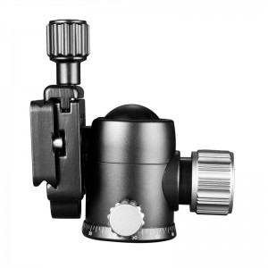 KINGJOY G0 새로운 디자인 360도 회전 볼 헤드 Arca 스위스 퀵 릴리스 플레이트