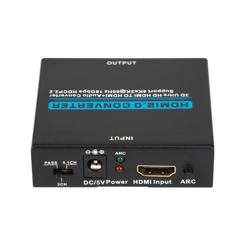 V2.0 HDMI 오디오 추출기 HDMI to HDMI + Audio 변환기 지원 3D Ultra HD 4Kx2K @ 60Hz HDCP 2.2 18Gbps