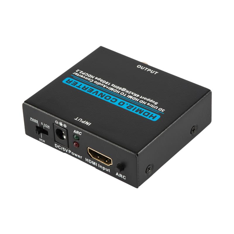 V2.0 HDMI 오디오 추출기 HDMI to HDMI + Audio 변환기 지원 3D Ultra HD 4Kx2K @ 60Hz HDCP 2.2 18Gbps