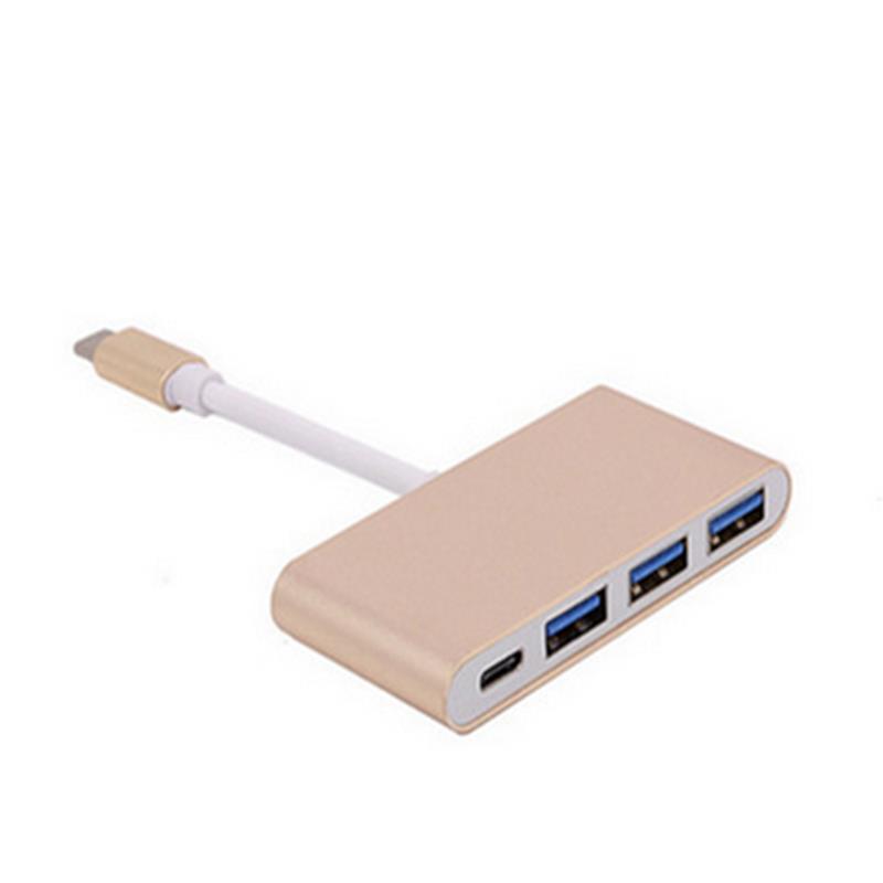 4-in-1 USB Type C-USB 3.0x3 + Type C 허브 어댑터