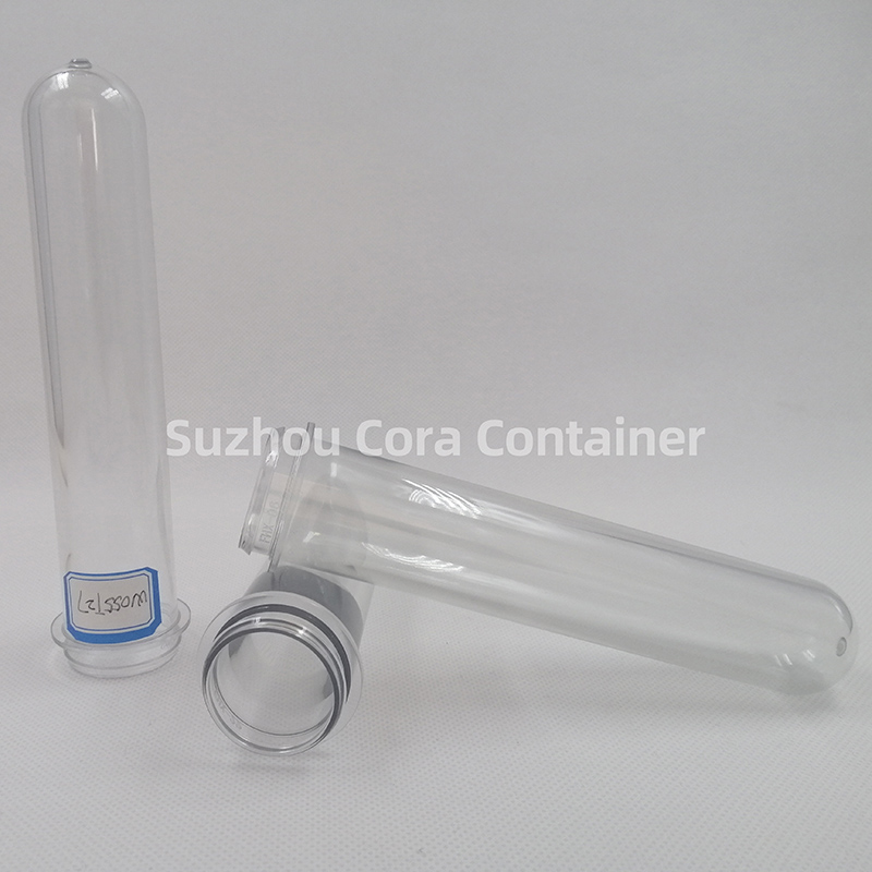 화장품 포장을위한 27mm 55g 목 Size32mm 애완 동물 거품이 이는 병 예비 적 형성 품