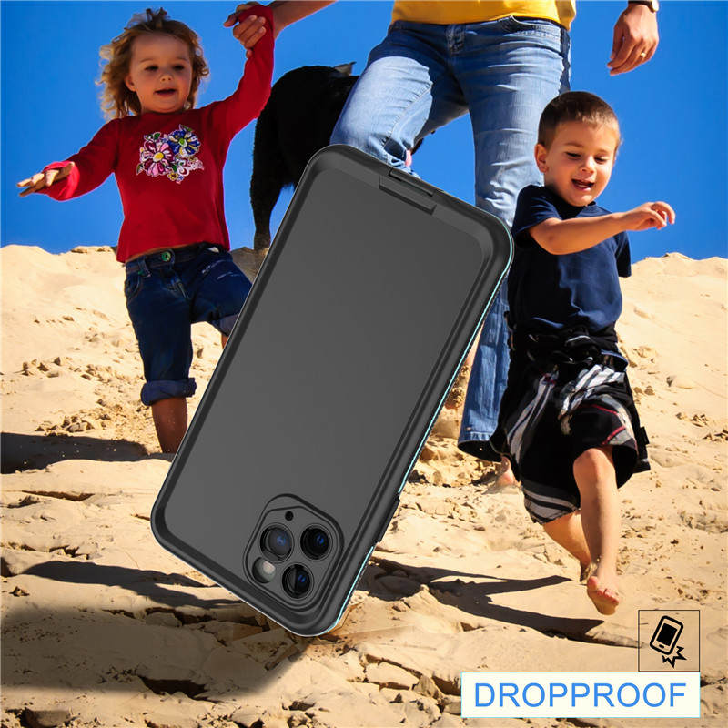 iPhone 11 Pro (파란색) withsolid 색깔 뒤 표지를위한 전화 잠수 할 수있는 상자를위한 방수 셀룰라 전화 부속품 방수 부대