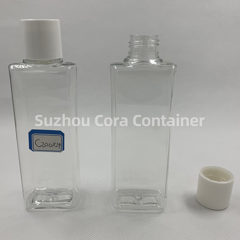 200ml 목 사이즈 24mm Pet 플라스틱 화장병