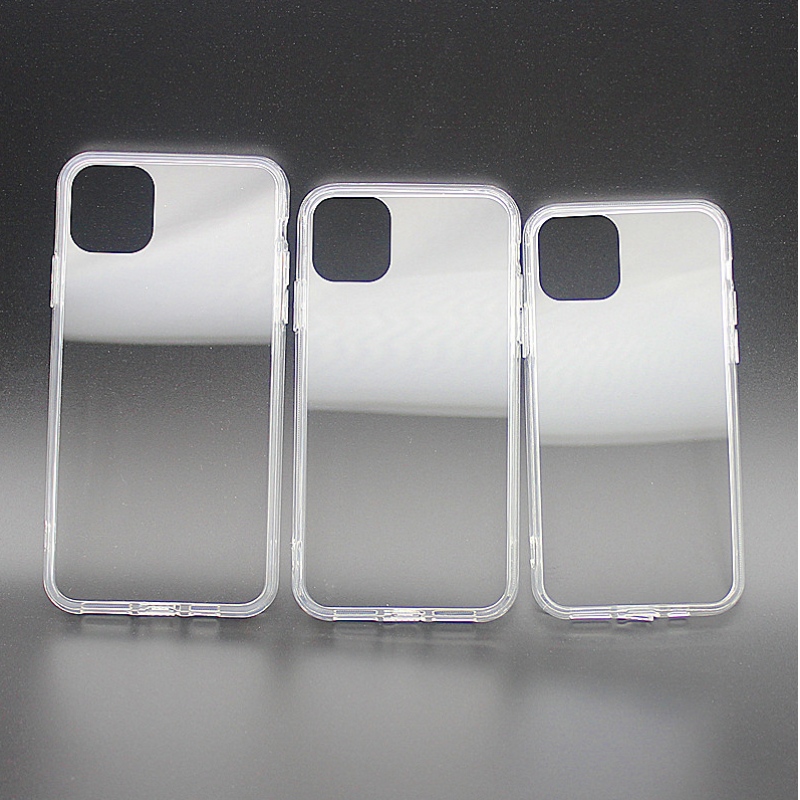 5.8 inch / 6.1 inch / 6.5 inch의 iPhone 11 시리즈 용 고투명 TPU + PC 스마트 폰 케이스