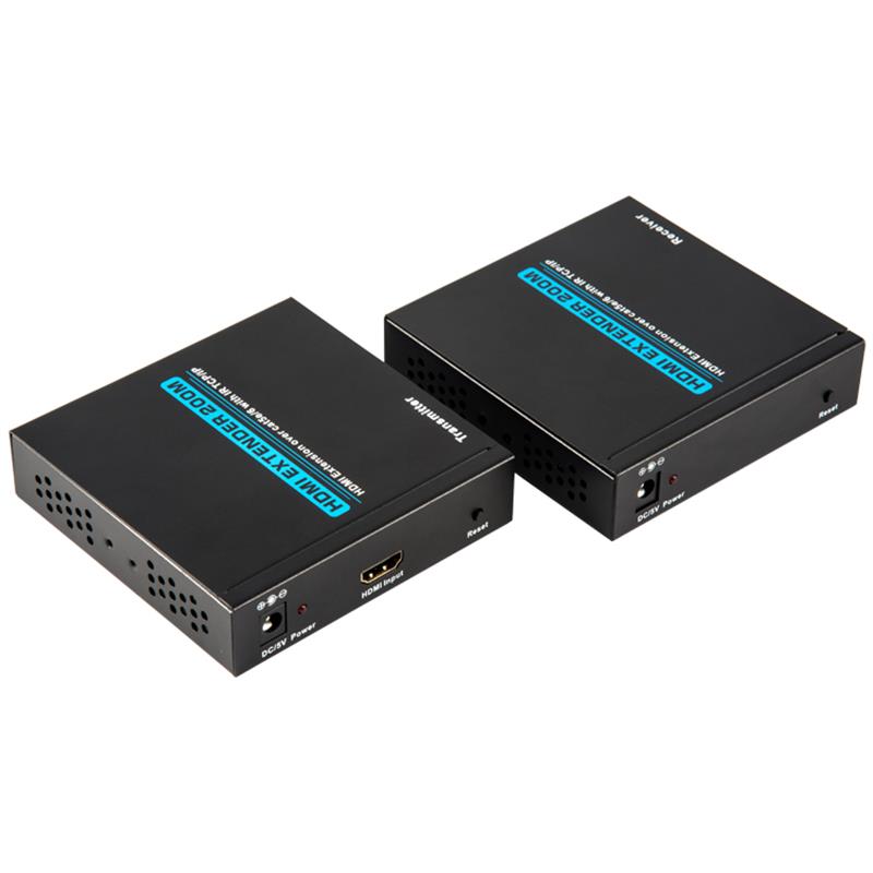 단일 cat5e / 6 케이블을 통한 V1.3 HDMI Extender 200m 풀 HD 1080P POE 지원