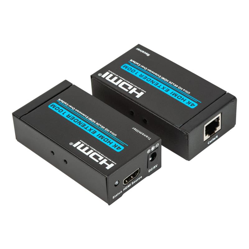 V1.4 4K HDMI 확장기 100m, 단심 5e/6 케이블 지원 초고청 4Kx2K/30Hz