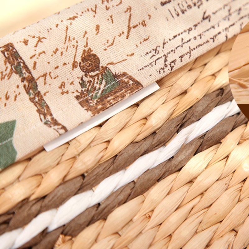 짚으로 짠 바구니