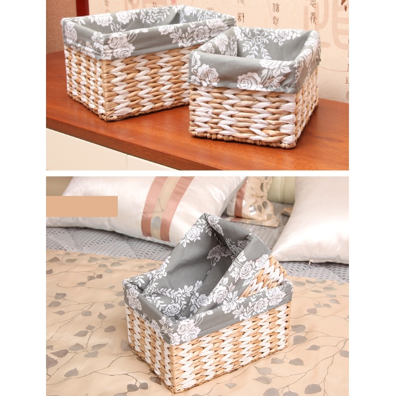 짚으로 짠 바구니