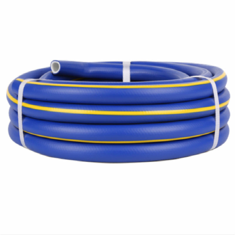 노란 선 Superflex PVC 물 호스에 다채로운 땋는 3 층