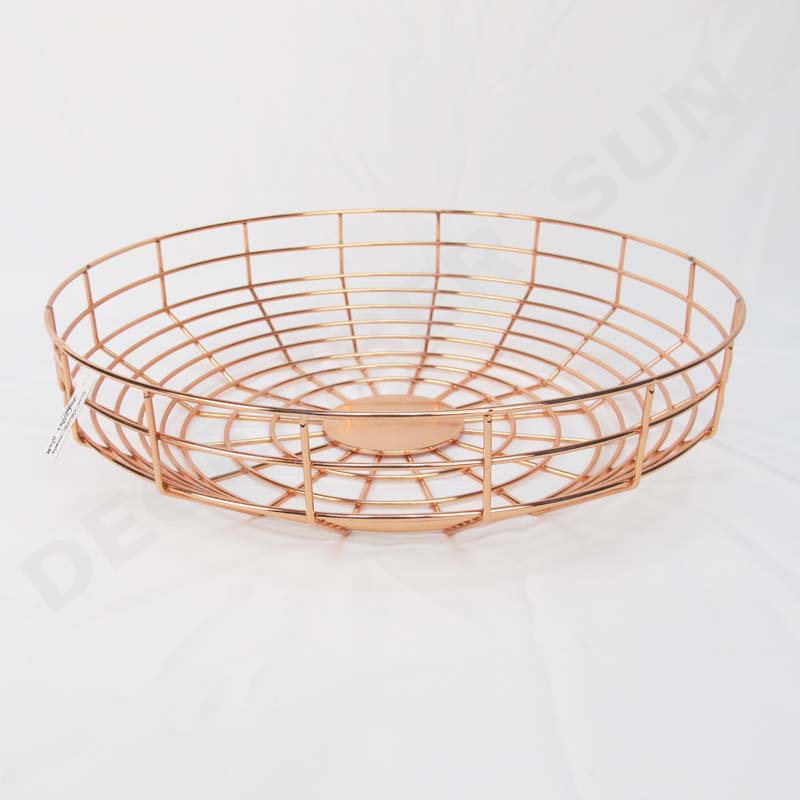 둥근 과일 금속 바구니