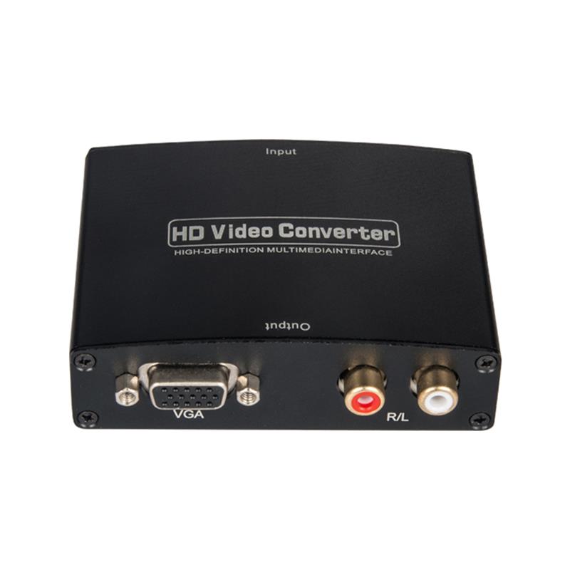 HDMI TO VGA + R / L 오디오 오디오 변환기 1080P