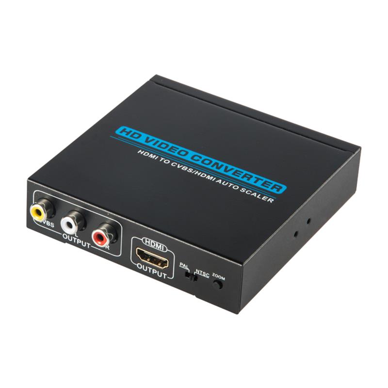 CVBS / AV + HDMI 변환기 자동 스케일러 1080P에 HDMI