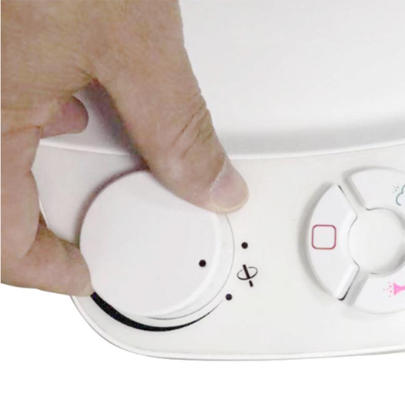 둥근 프레스 버튼 비데 변기