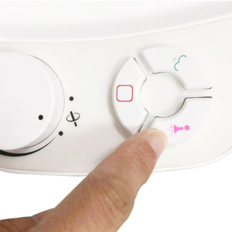 둥근 프레스 버튼 비데 변기