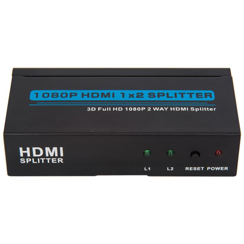 2 개의 포트 HDMI 1x2 스플리터 지원 3D Full HD 1080P