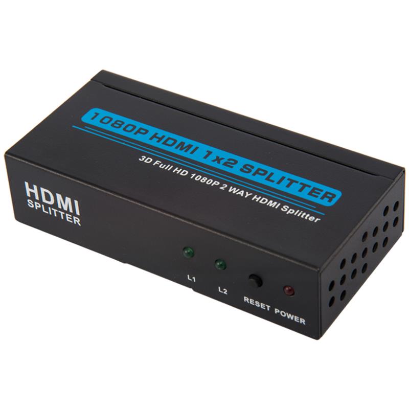 2 개의 포트 HDMI 1x2 스플리터 지원 3D Full HD 1080P