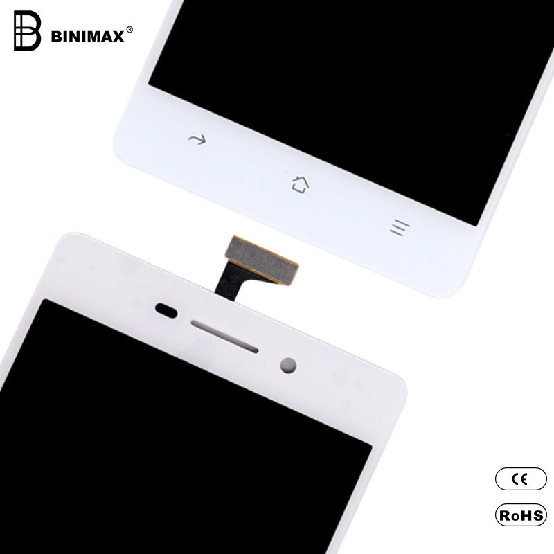 핸드폰 액정 화면 은 OPPO A33 대신 BINIMAX 로 표시 되 어 있다.