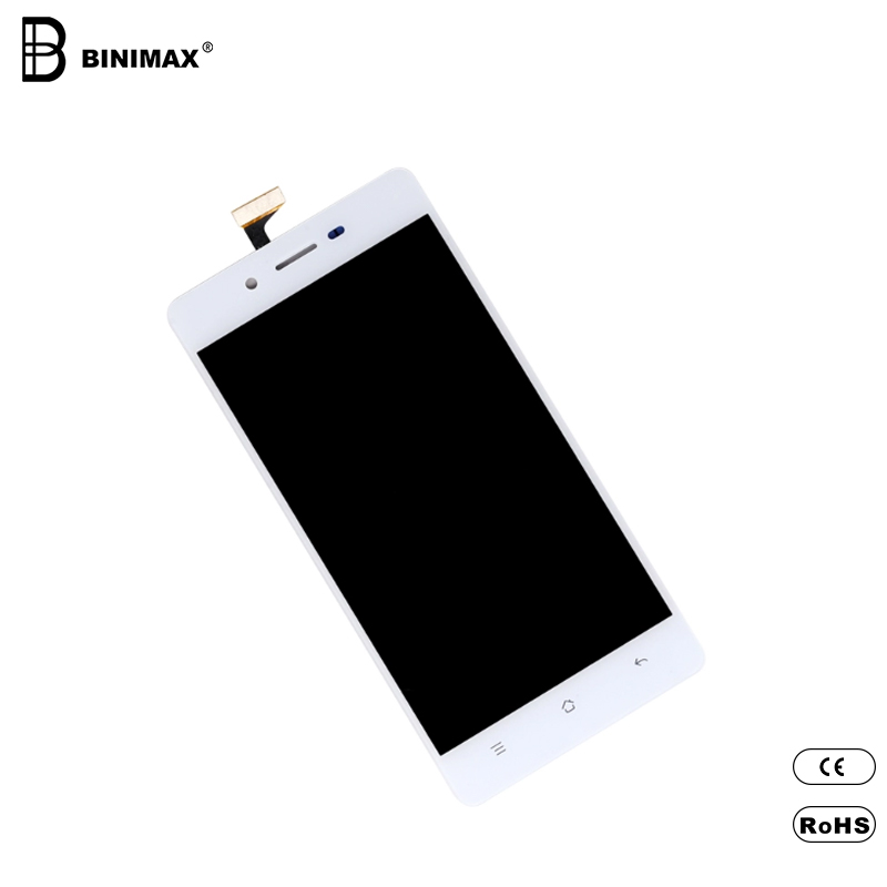 핸드폰 액정 화면 은 OPPO A33 대신 BINIMAX 로 표시 되 어 있다.