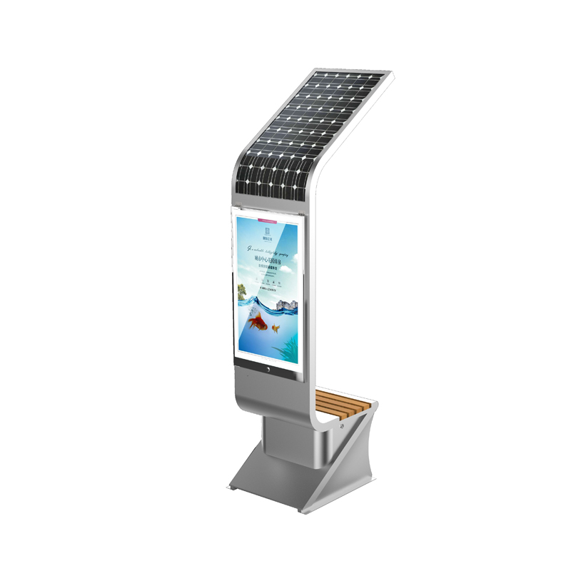 똑똑한 옥외 가구를 위탁하는 태양 에너지 광고 장비 큰 전시 가벼운 상자 전화