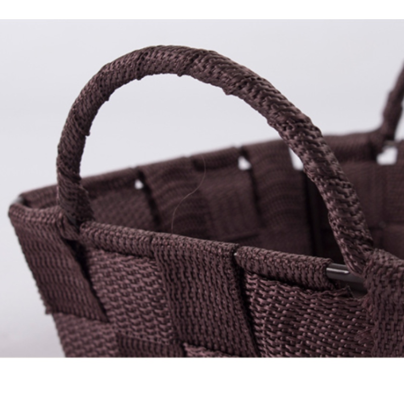 수제 짠 폴리 프로필렌 직물 바구니