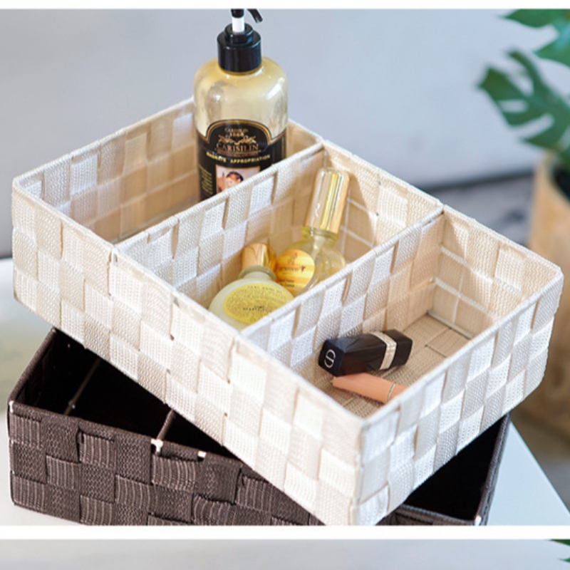 수제 짠 폴리 프로필렌 직물 바구니