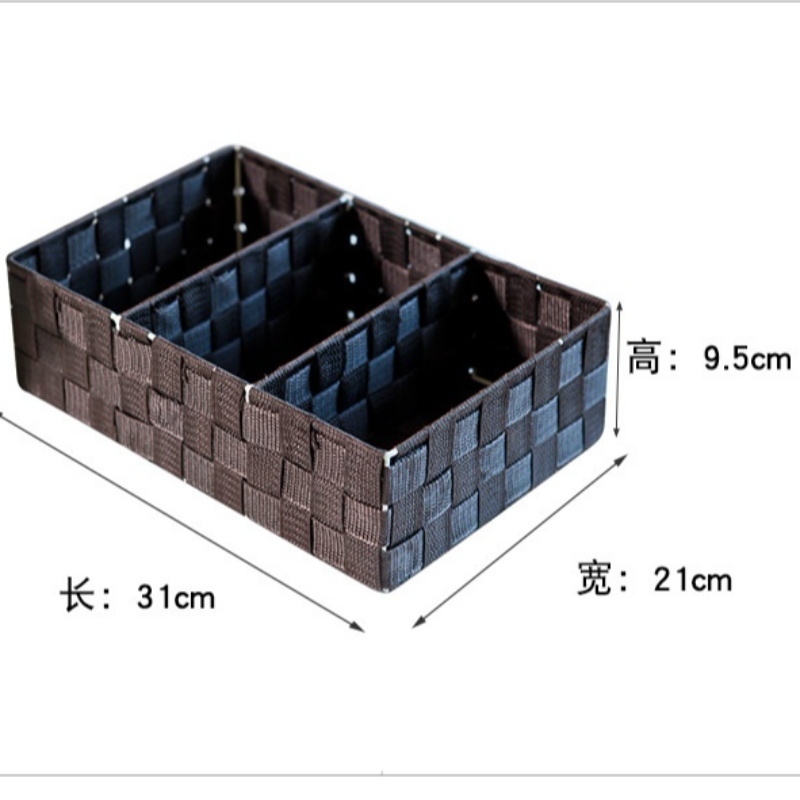 수제 짠 폴리 프로필렌 직물 바구니