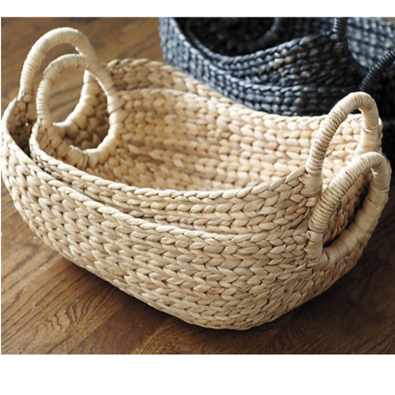 타원형 길쌈 된 서빙 쟁반