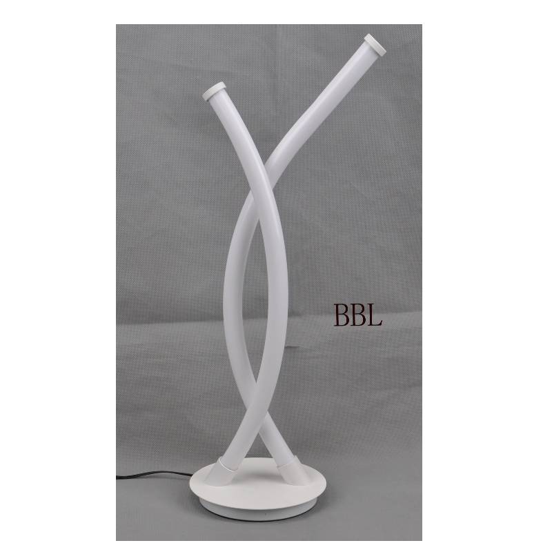 X 아크릴 튜브가 있고 그림자가없는 LED 테이블 램프