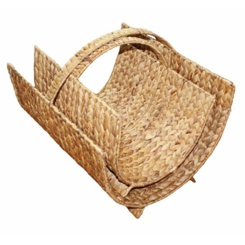 손잡이를 가진 잡지 저장 바구니