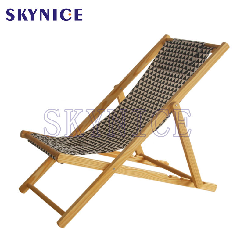 갑판 수영장 나무 해변 의자