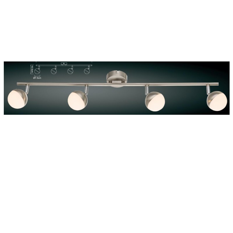 반구 플라스틱 그늘을 가진 고전압 LED 반점 빛 -4