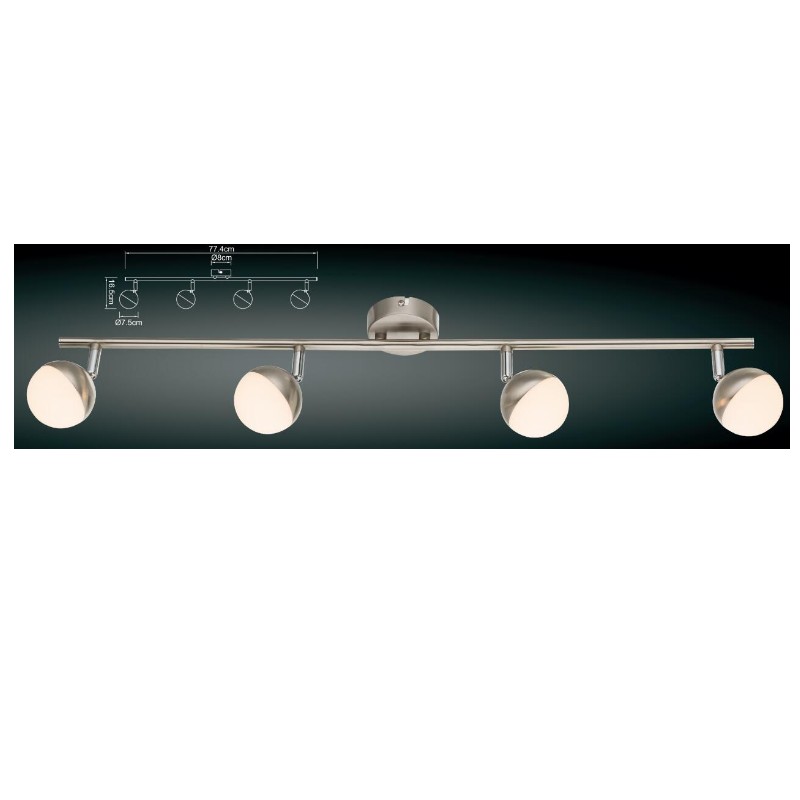 반구 플라스틱 그늘을 가진 고전압 LED 반점 빛 -4