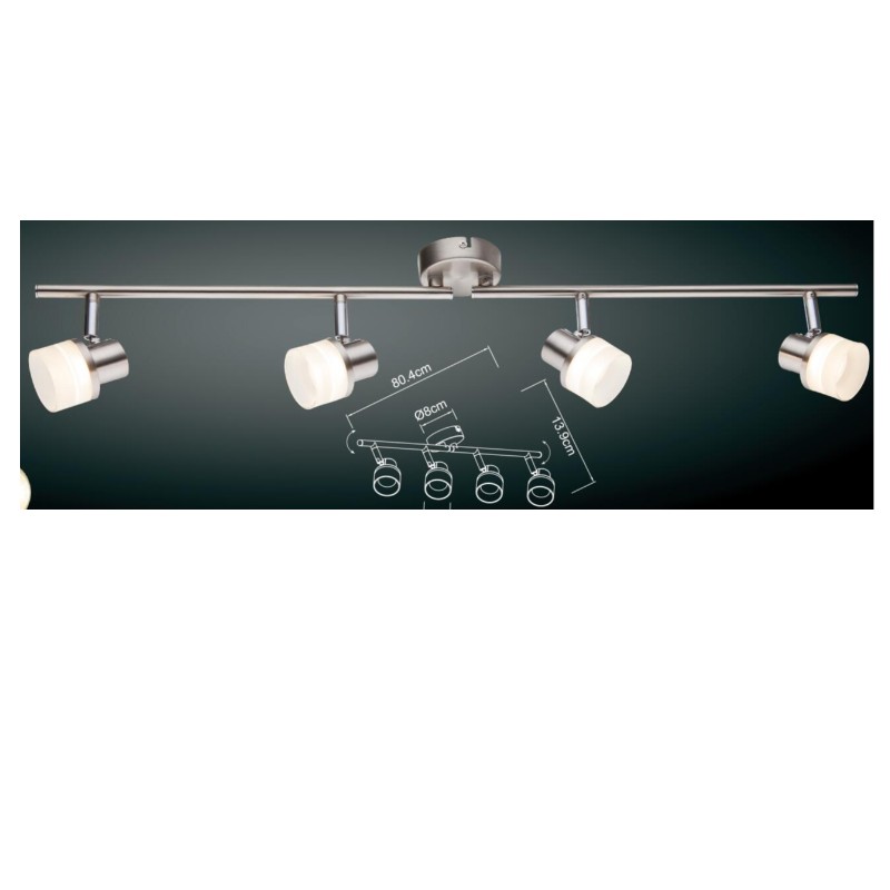 실린더 플라스틱 쉐이드와 함께 고전압 LED 스포트 라이트 -4