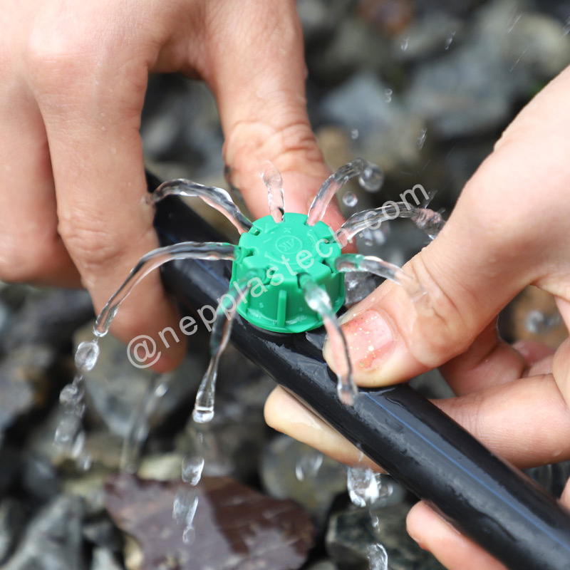 자동 드립 관개 이미 터 시스템 조정 가능한 관개 인라인 드립퍼