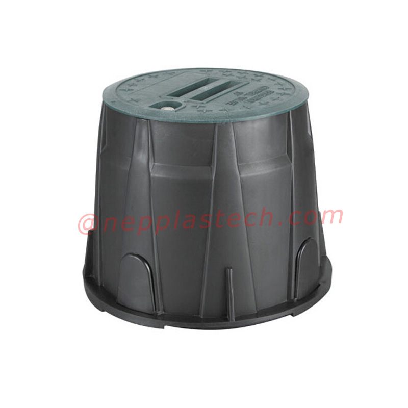 조경 태양 자동 관개 시스템 6 10 12 인치 플라스틱 벨브와 수량계 상자