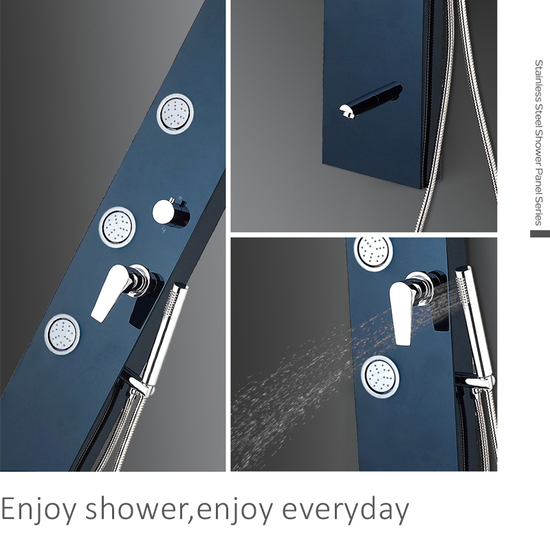 스테인레스 스틸 샤워 패널 CF8025, 욕실 샤워 패널, 마사지 샤워