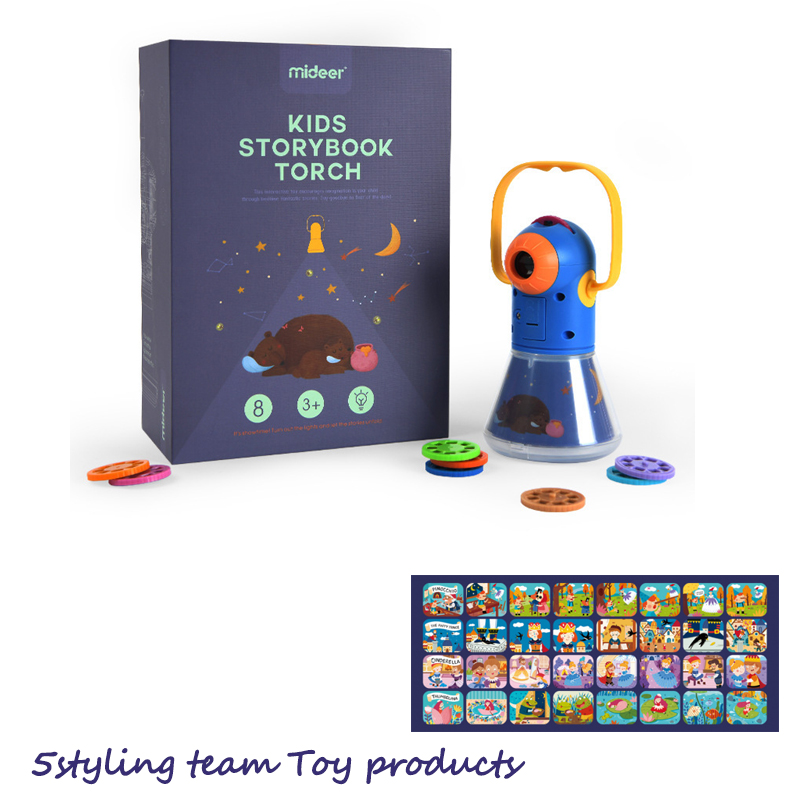 미드 니어 밀루 어린이 다기능 이야기 프로젝터 세 별 하나의 잠자는 빛 밤 빛 빛나는 장난감