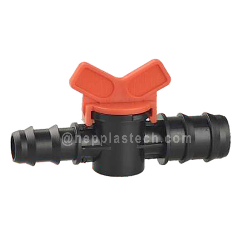 정원 자동 관개 시스템 드립 호스 파이프 20mm에서 16mm 감소 가시 밸브 커넥터