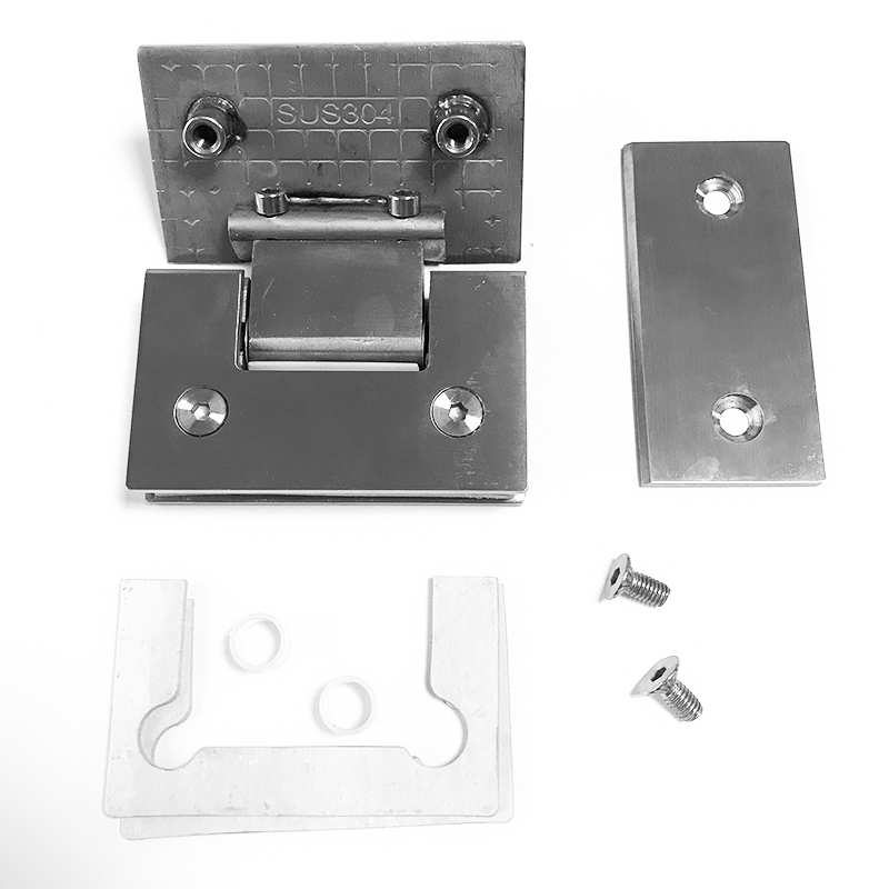 욕실 클램프 욕실 유리 도어 클램프 스테인레스 스틸 욕실 힌지 더블 오픈 욕실 도어 클램프 2