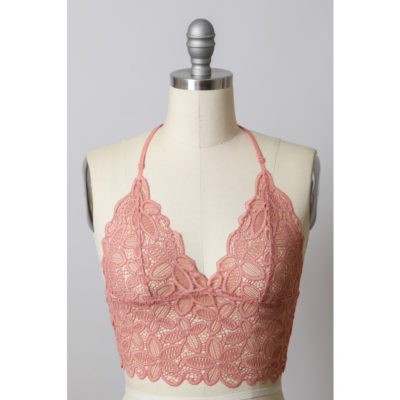 GA-5426 Racerback Flower Lace Bralette.